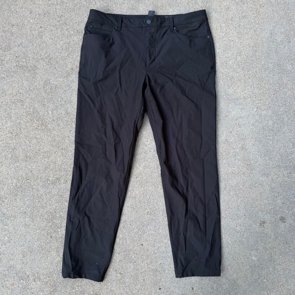 7 Diamonds Infinity 7-Pocket Slim Fit Black Pants 36x32 STP-1234